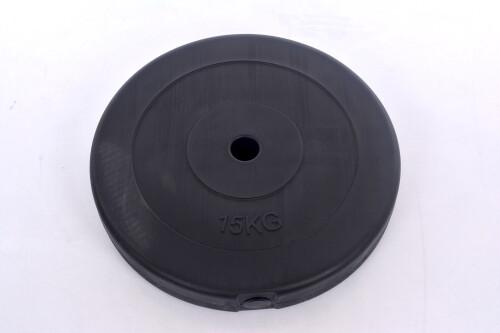 Vinyl weight disk for barbells and dumbbells (plate) 15kg (31,5mm)