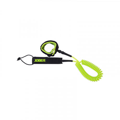 SUP leash Jobe Coil, lime green, 304 cm