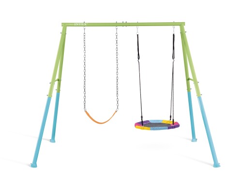 Kids Swing Set Stork nest (2in1) Ø 81 cm, Intex 44125
