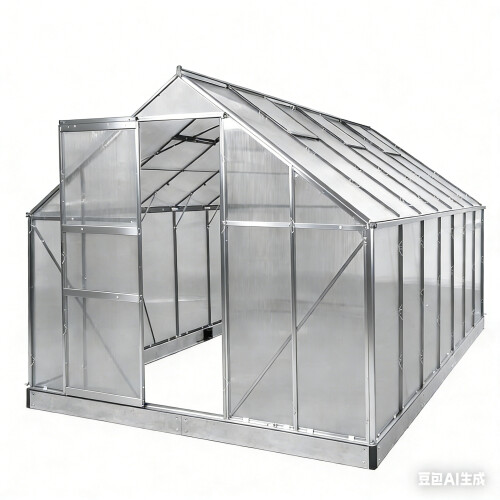 Polikarbonāta siltumnīca 10.75m² (2.5x4.3m)