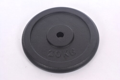 Металлический блин для штанг и гантелей (диск) 20кг (31,5мм)