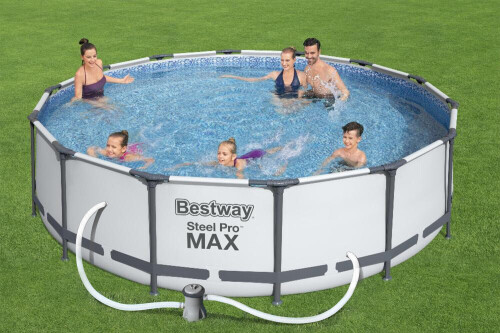 Каркасный бассейн Bestway Steel Pro Max Set 427x107 см, с фильтрующим насосом и аксессуарами (56950)