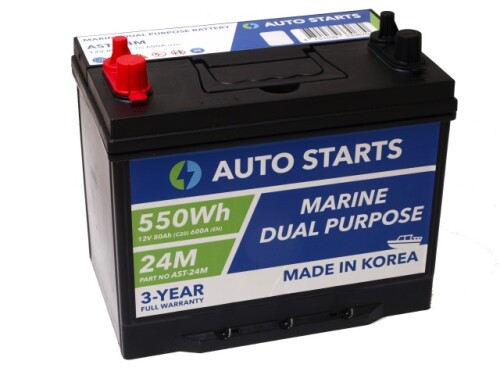 Jõuaku Marine Dual Purpose Battery 80Ah (C20)