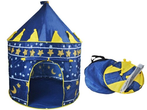 Tent for children – castle / palace, blue 105x105x135 cm
