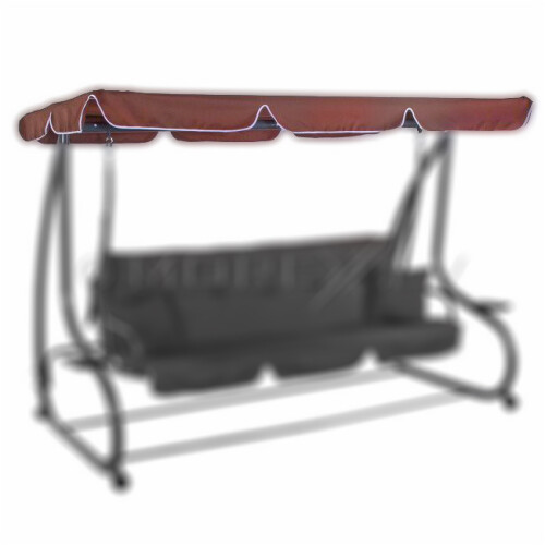 Roof for garden swing 230x120cm, brown