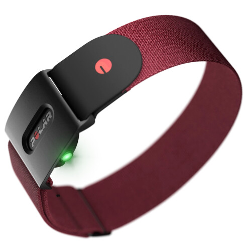 Polar Verity Sense optiskā pulsa josta ar atmiņu (23-32cm),sarkans