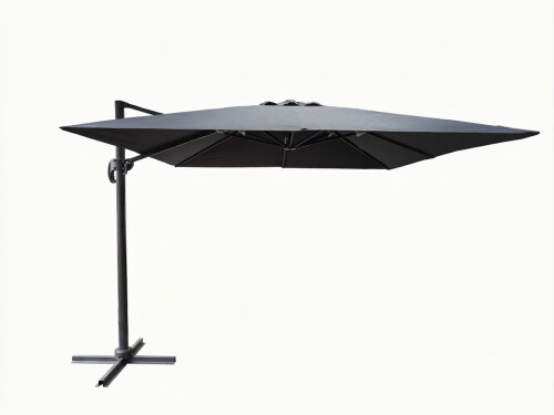Sun protection umbrella on a stand, 3 m, grey