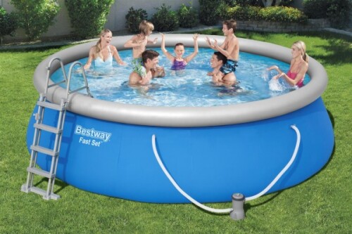 Бассейн Bestway Fast Set 457x122 cm Pool Set, с фильтрующим насосом и аксессуарами (57289)