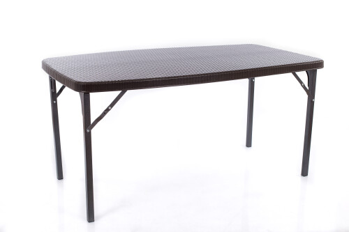 Saliekamais galds ar rotangpalmas dizainu 152x84 cm