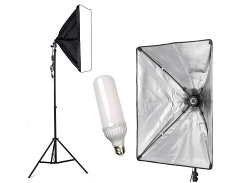 LED Monohead Softbox 125W, 50x70 см со стойкой для света (foto_05076)