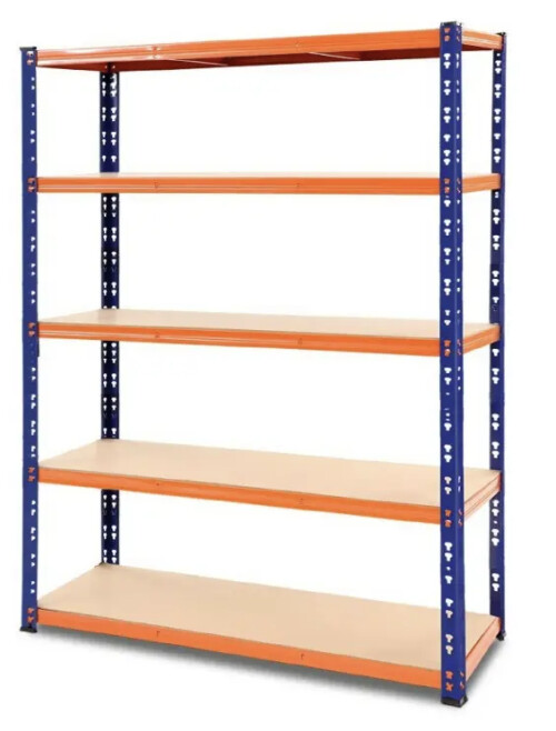 5 līmeņu noliktavas plaukts-stelāža 220x120x45 cm