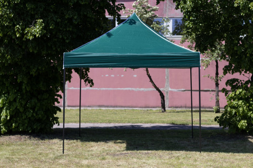 Pop Up Saliekamā nojume 2.92x2.92 m, bez sienām, Zaļa, H sērija, tērauds (tents, paviljons, telts)