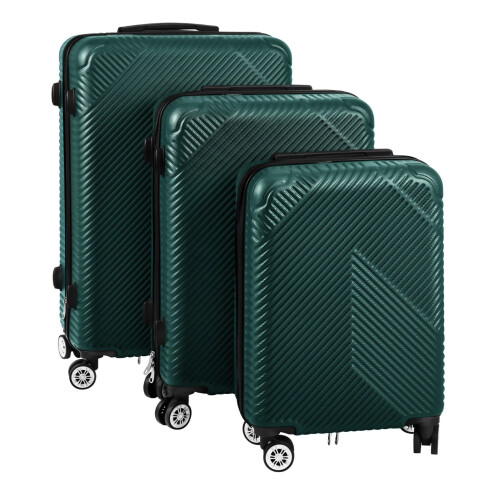 Suitcase set 3 pcs. green