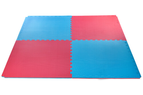Paklājs zem trenažiera Puzzle 100х100cm 4 gb. Divkrāsains - sporta grīda (DY-EM-095)