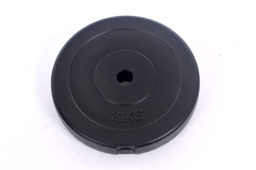 Vinyl weight disk for barbells and dumbbells (plate) 10kg (31,5mm)