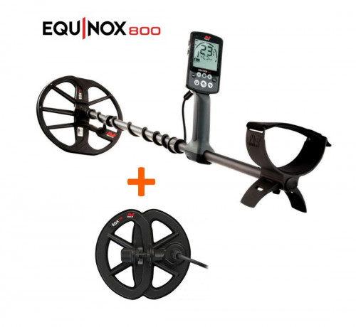 Minelab Equinox 800 metāla detektors+Ūdensnecaurlaidīga spole 6" Equinox