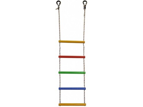 Ladder for swedish walls, 5 bars, rainbow