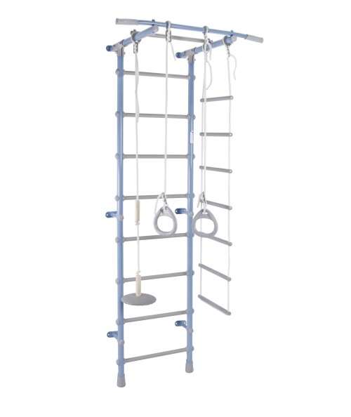 Swedish wall for children PASTEL-1 blue-grey 217x52,5 cm