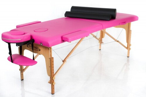 RESTPRO® Classic-2 Pink masāžas galds + masāžas ruļļi