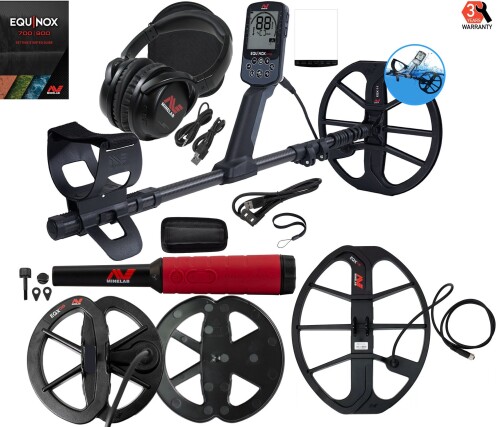 Metāla detektors Minelab EQUINOX 900 + 2 DĀVANAS: PRO-FIND 40 + EQX 15" Smart DD