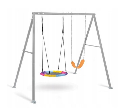 Kids Swing Set Stork nest (2in1) Ø 81 cm, Intex 44126