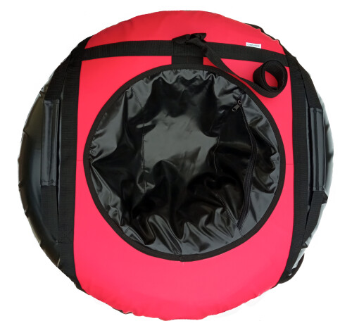 Inflatable Sled “Snow Tube” 110 cm, Black-Red