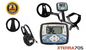 Minelab X-Terra 705 ar spoli 10.5" 7.5kHz DD + DĀVANA Minelab X-Terra 705 ar spoli 10.5" 7.5kHz DD + DĀVANA