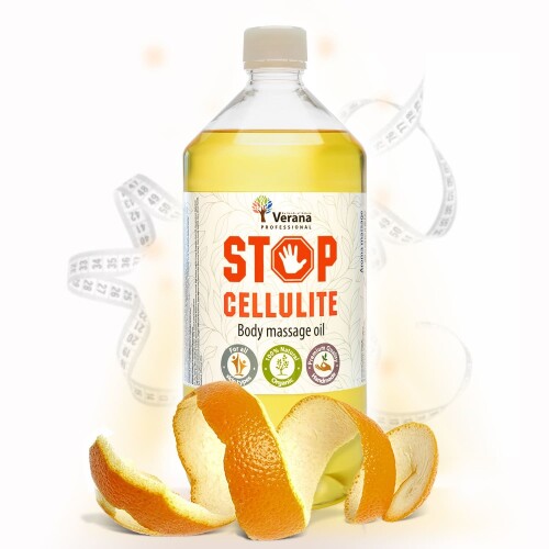 Pretcelulīta masāžas eļļa ķermenim Verana, Stop celulīts 1 litrs