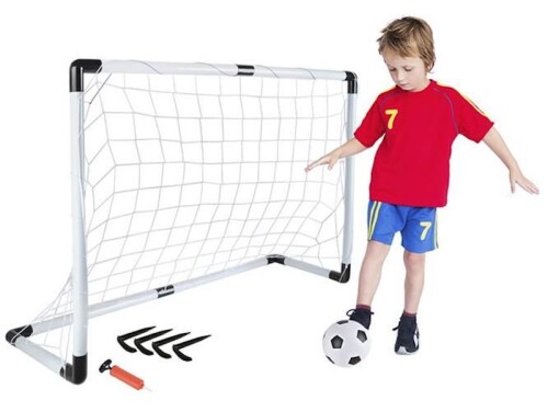 Futbola vārti 116x38x79cm ar bumbu un pumpi (00005617)