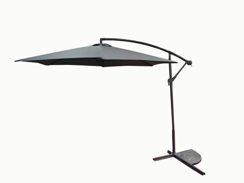 Sun protection umbrella on a stand 3 m, grey