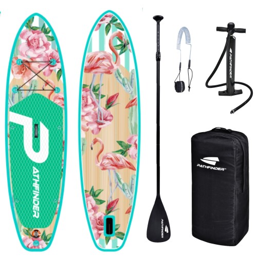 SUP board Pathfinder Flamingo Green 310x82x15 cm 34238