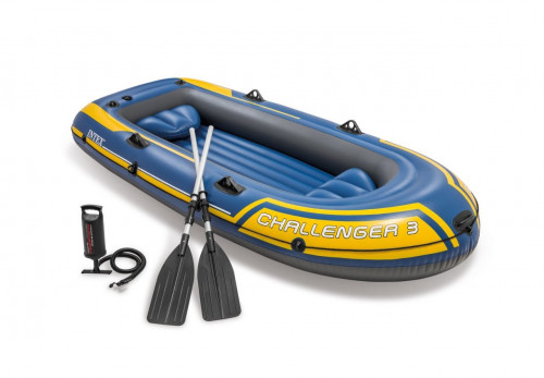 Inflatable three seat boat Intex 68370 Challenger 3 Set (295х137х43)