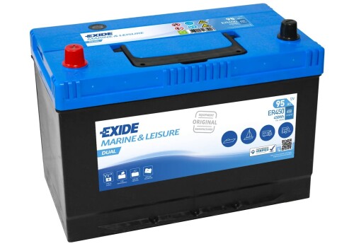 Slodzes laivu akumulators EXIDE Dual ER450 95Ah