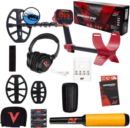 Metāla detektors Minelab Vanquish 540 Pro-Pack + PRO-FIND 20 PinPointer