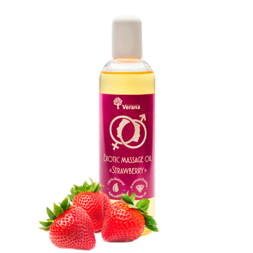 Erotic massage oil Verana Strawberry 250 ml