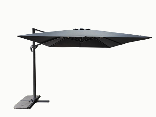 Sun protection umbrella on a stand, 3 m, grey