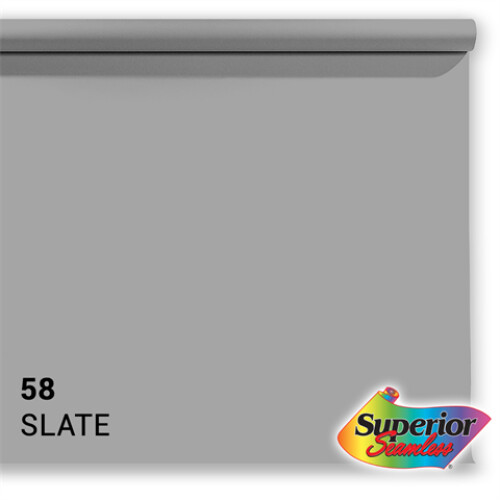 Superior Background Paper 58 Slate Grey 2.72 x 11m