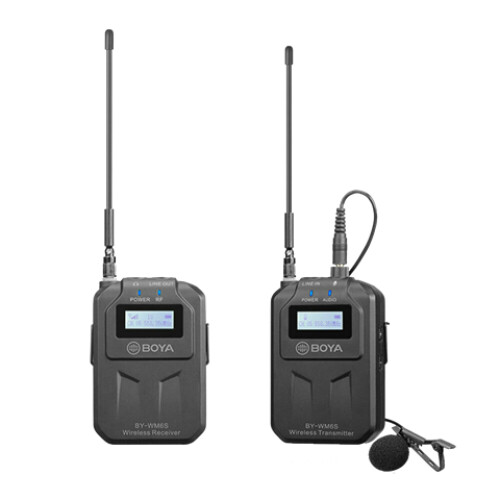 Boya UHF Dual Lavalier Microphone Wireless BY-WM6S