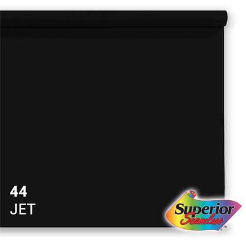 Photo background paper Superior 44, 1.35x11 m, black