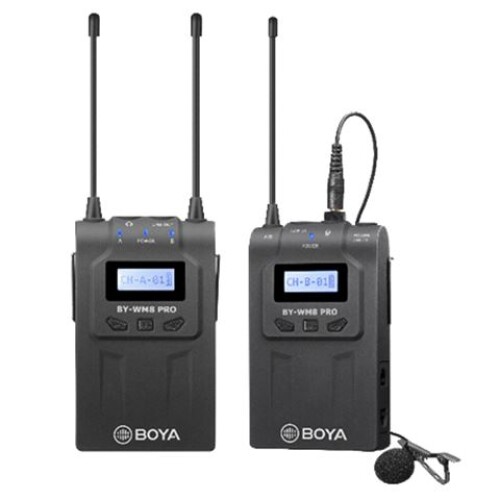 Boya UHF Dual Lavalier Microphone Wireless BY-WM8 Pro-K1