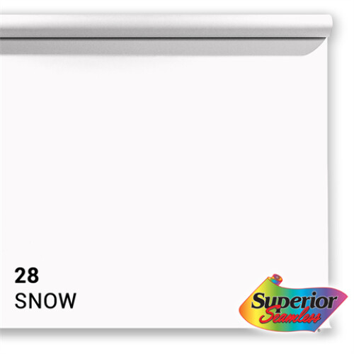 Superior Background Paper 28 Snow 1.35 x 11m