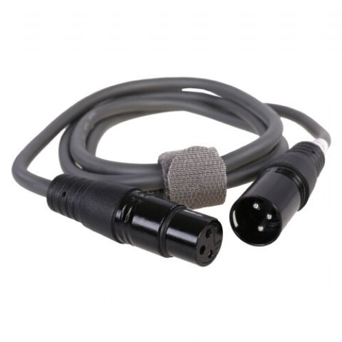 XLR audio cable, 3-pin male, 3-pin female, 3m, black - Elgiganten