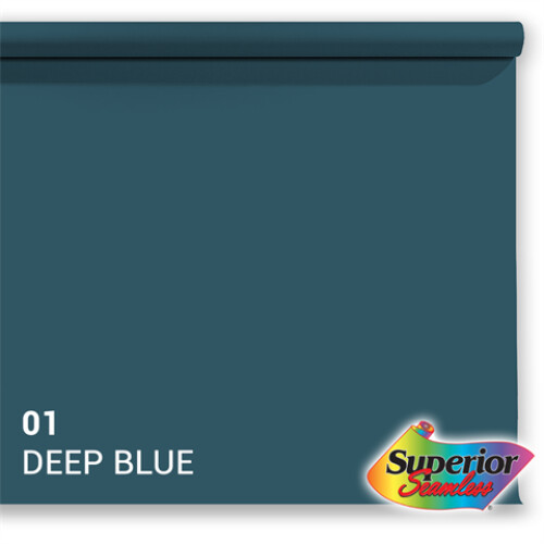 Photo background paper Superior, 2.72x11 m, deep blue