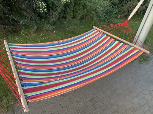 Hammock-garden swing 200x150 cm, multicolored