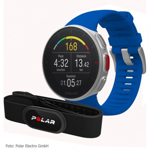 Sporta pulkstenis POLAR VANTAGE V BLUE ar H10 pulsu jostu