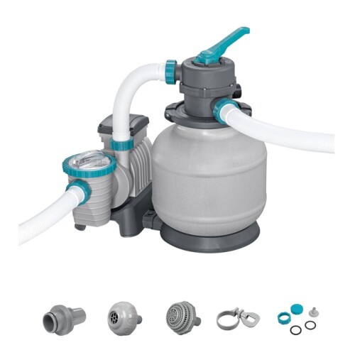 Bestway 58499 песочный фильтрующий насос для бассейна 8327 Л, резервуар 20 кг
