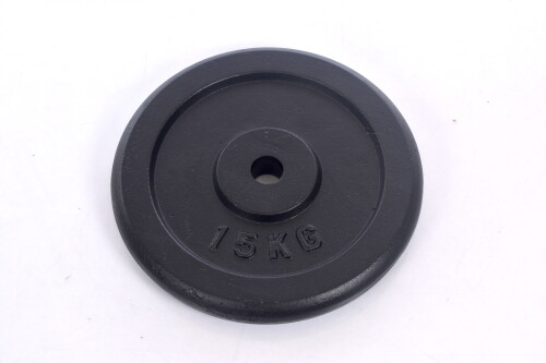 Металлический блин для штанг и гантелей (диск) 15кг (31,5мм)