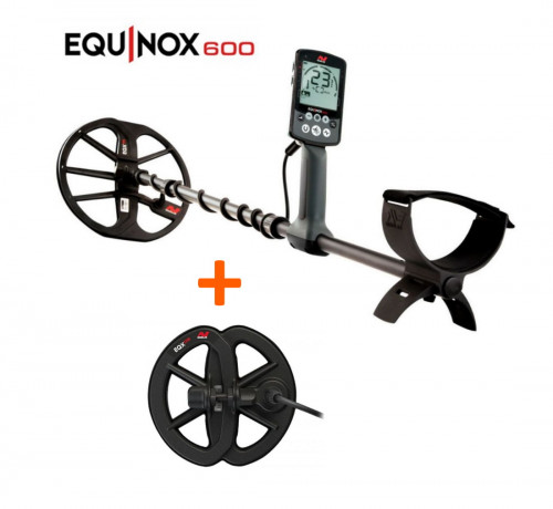 Minelab Equinox 600 metāla detektors+Ūdensnecaurlaidīga spole 6" Equinox