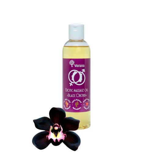 Масло для эротического массажа Verana, Чёрная орхидея 250мл
