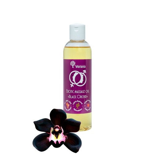 Erotic massage oil Verana, Black Orchid 250ml